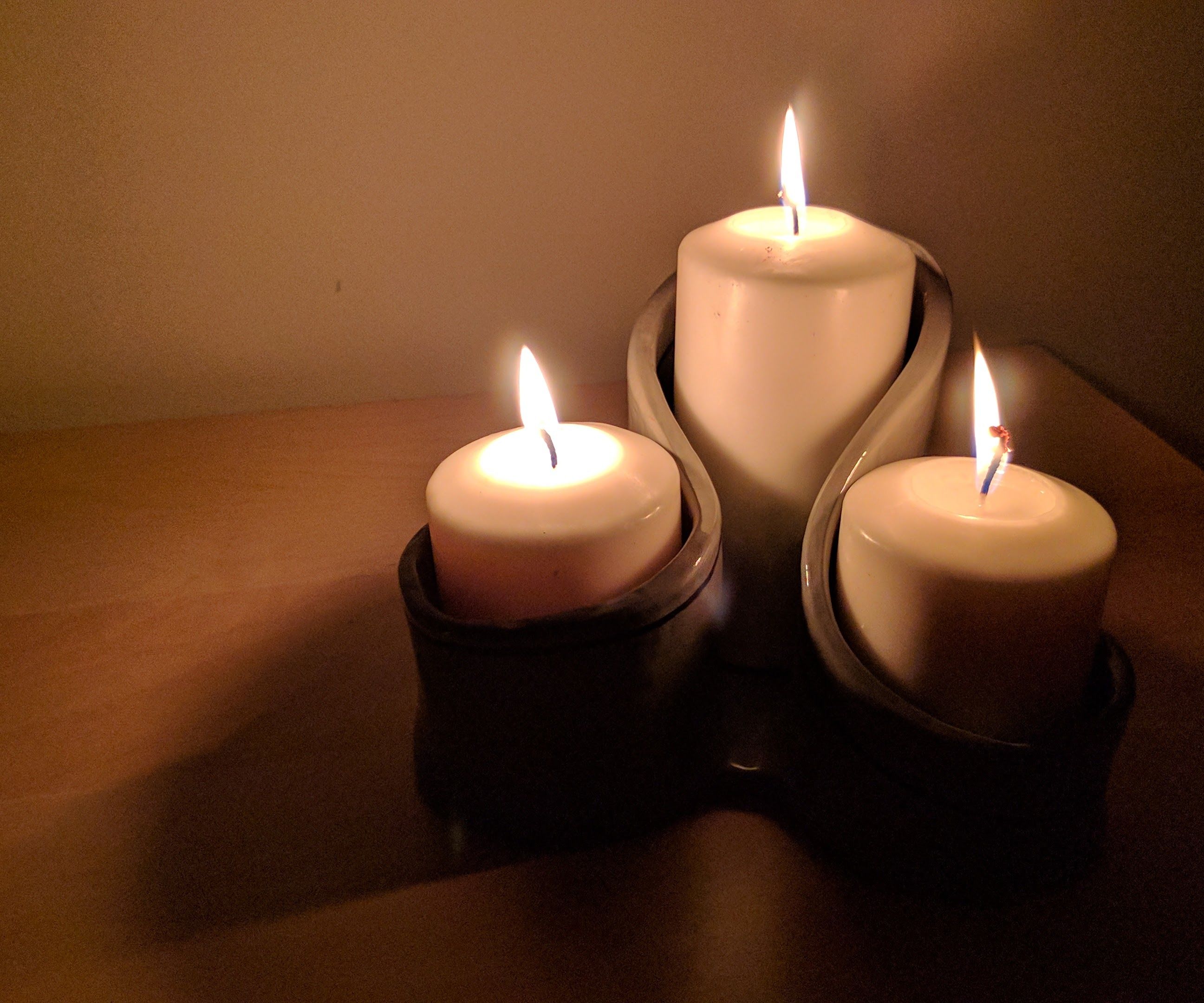 Clay Candle Holder
