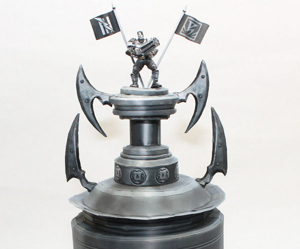 Unreal Tournament Trophy Papercraft + 3d Print