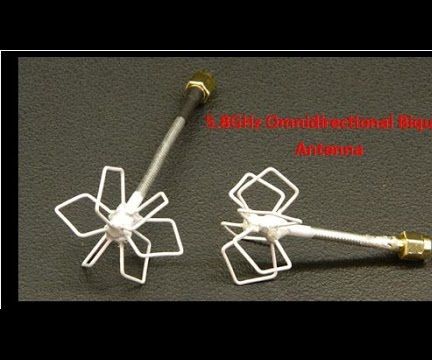 Omnidirectional Biquad Antenna for 5 8 GHz FPV