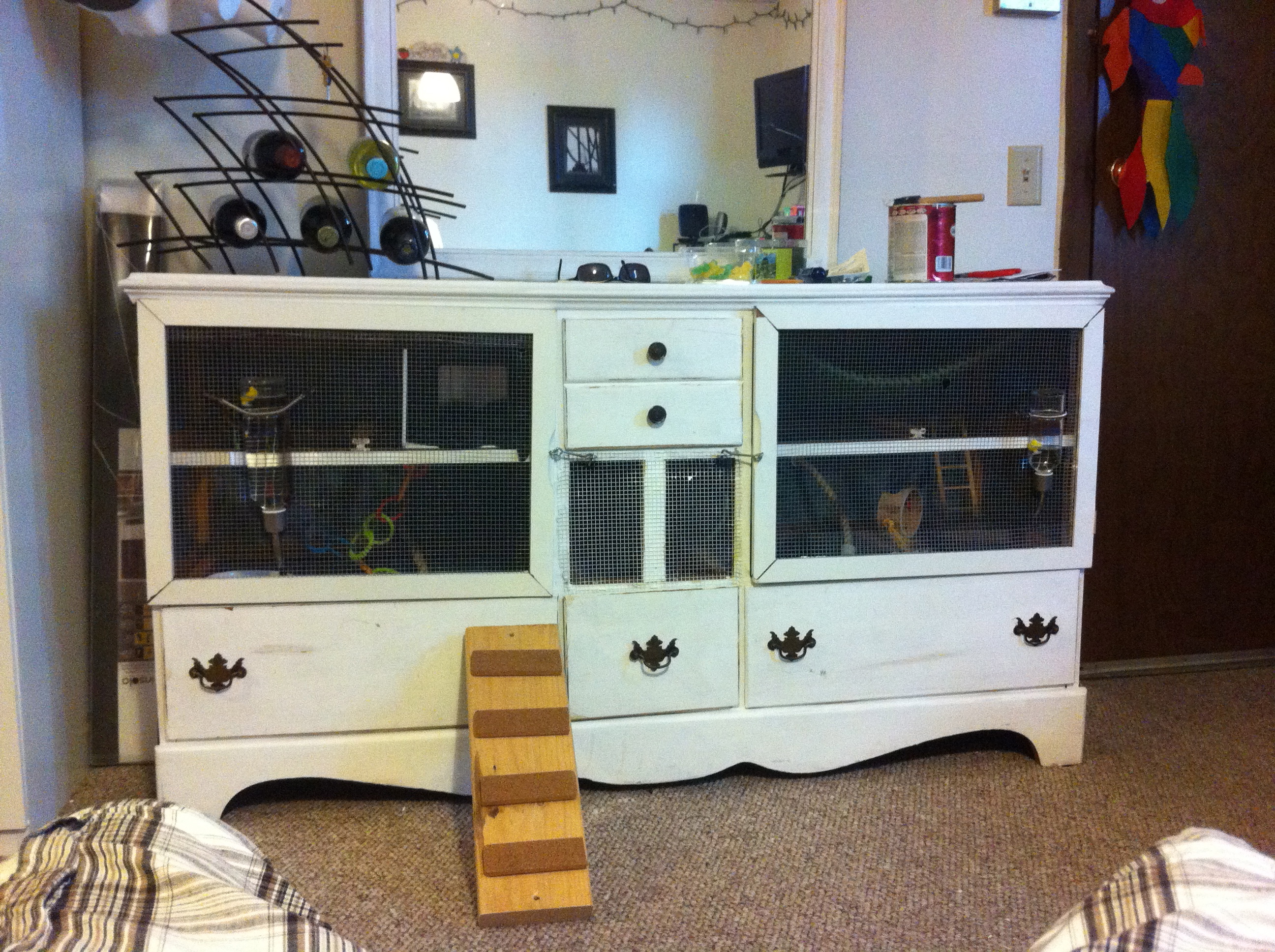 Old Dresser Transformed Into a Rat Condo