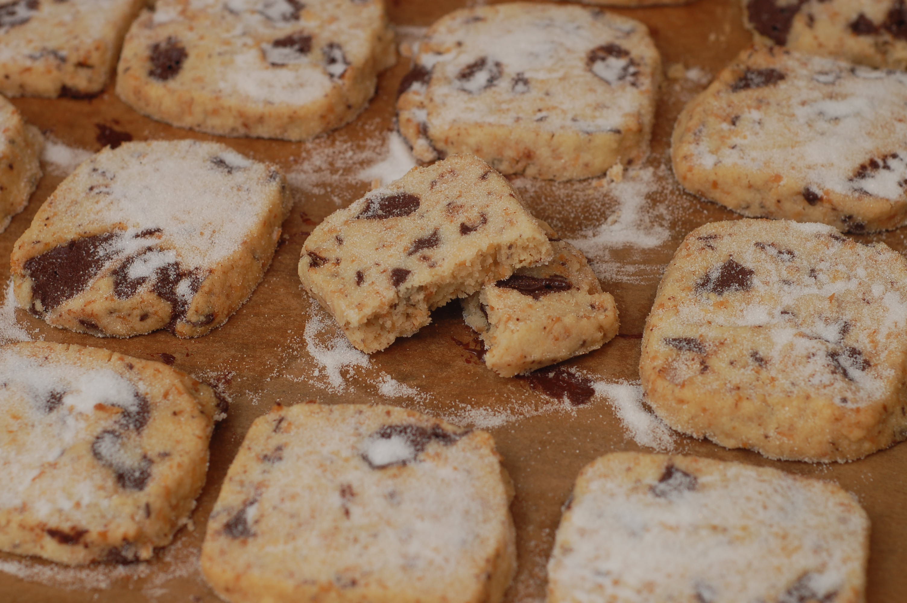 Dark Chocolate and Coconut Shortbread
