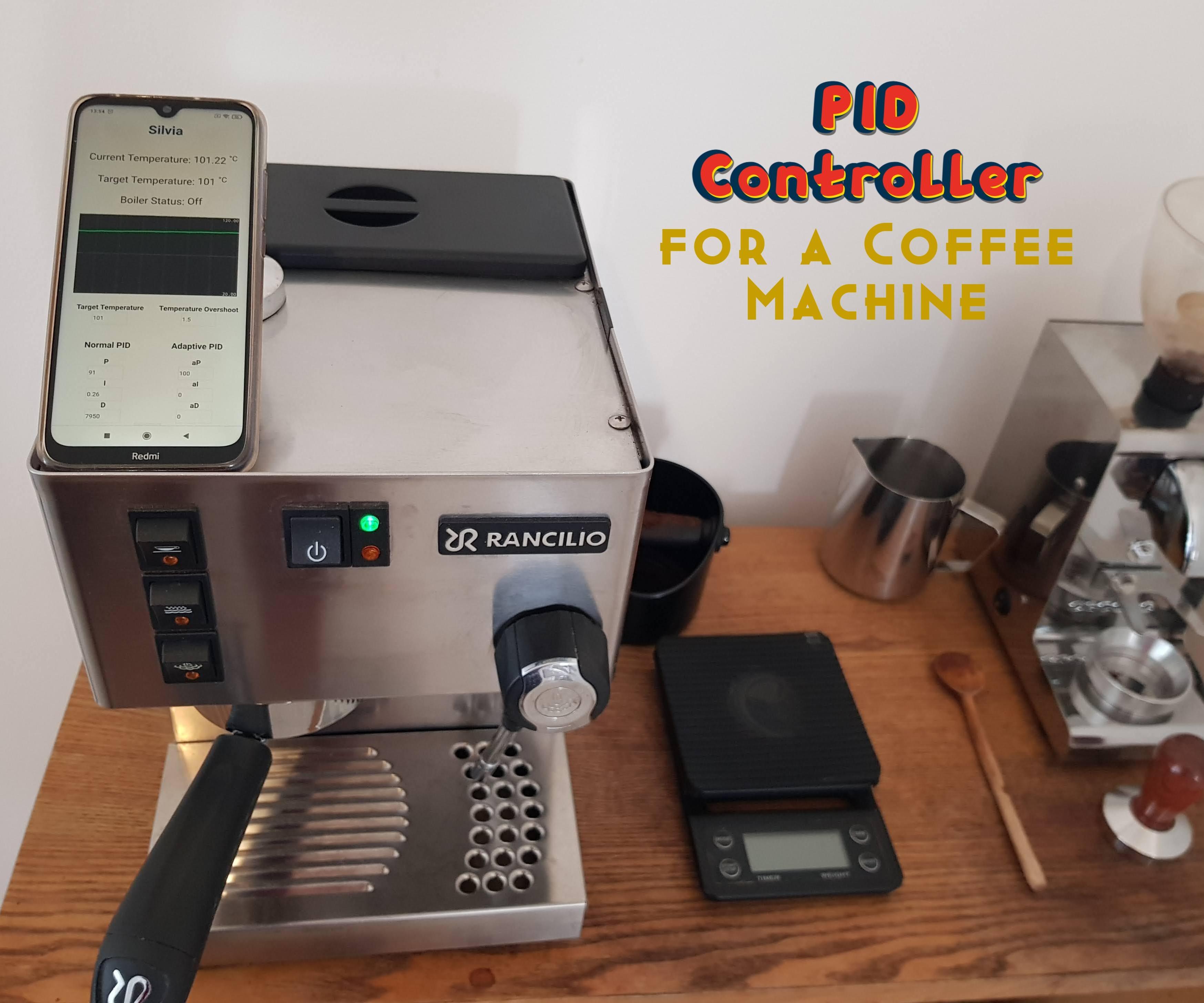 PID Controlled Thermostat Using ESP32 (Applied to a Rancilio Silvia Coffee Machine)