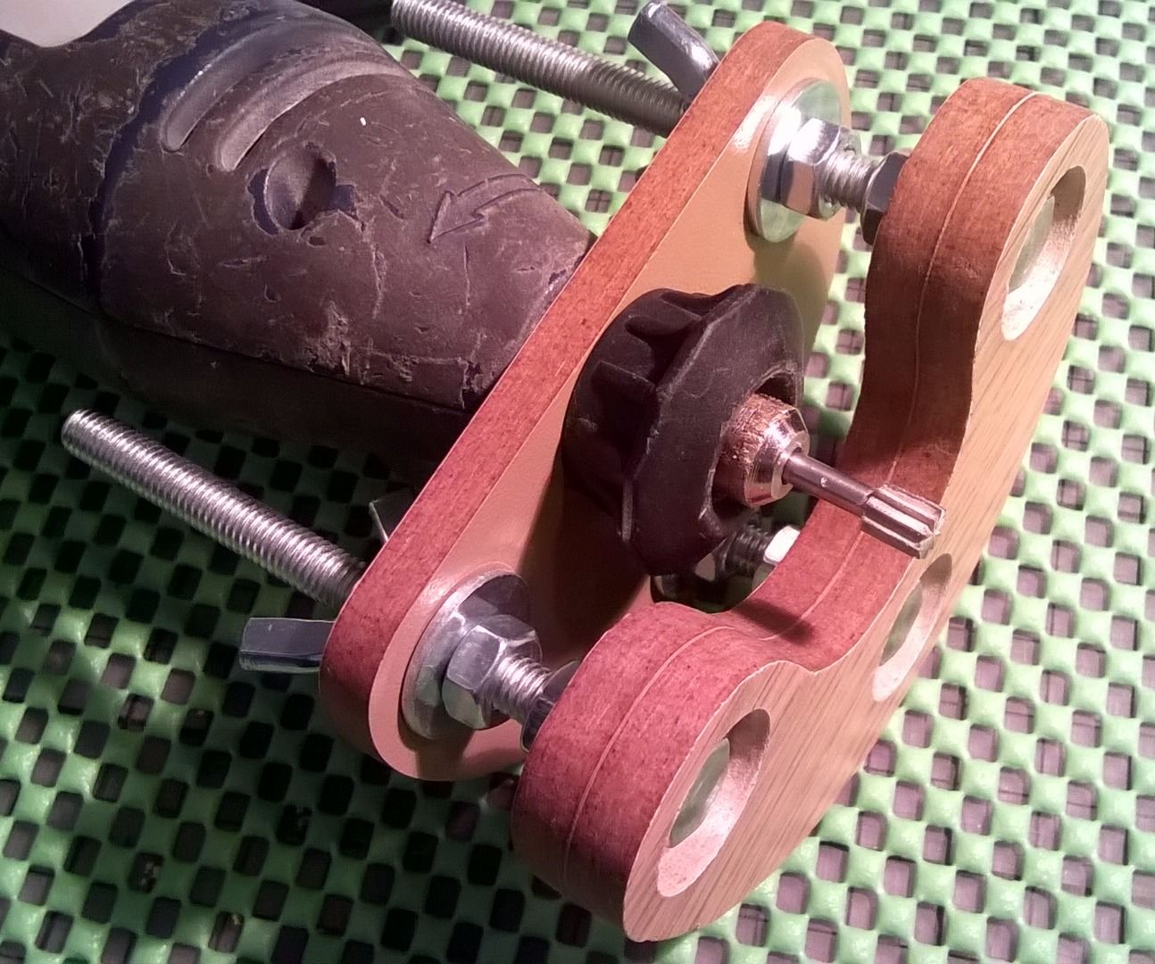 Wooden Precision Mini Router Base for Rotary Tool (with Cardboard Prototype)