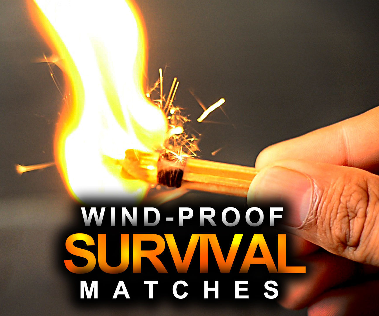 Wind proof survival matches