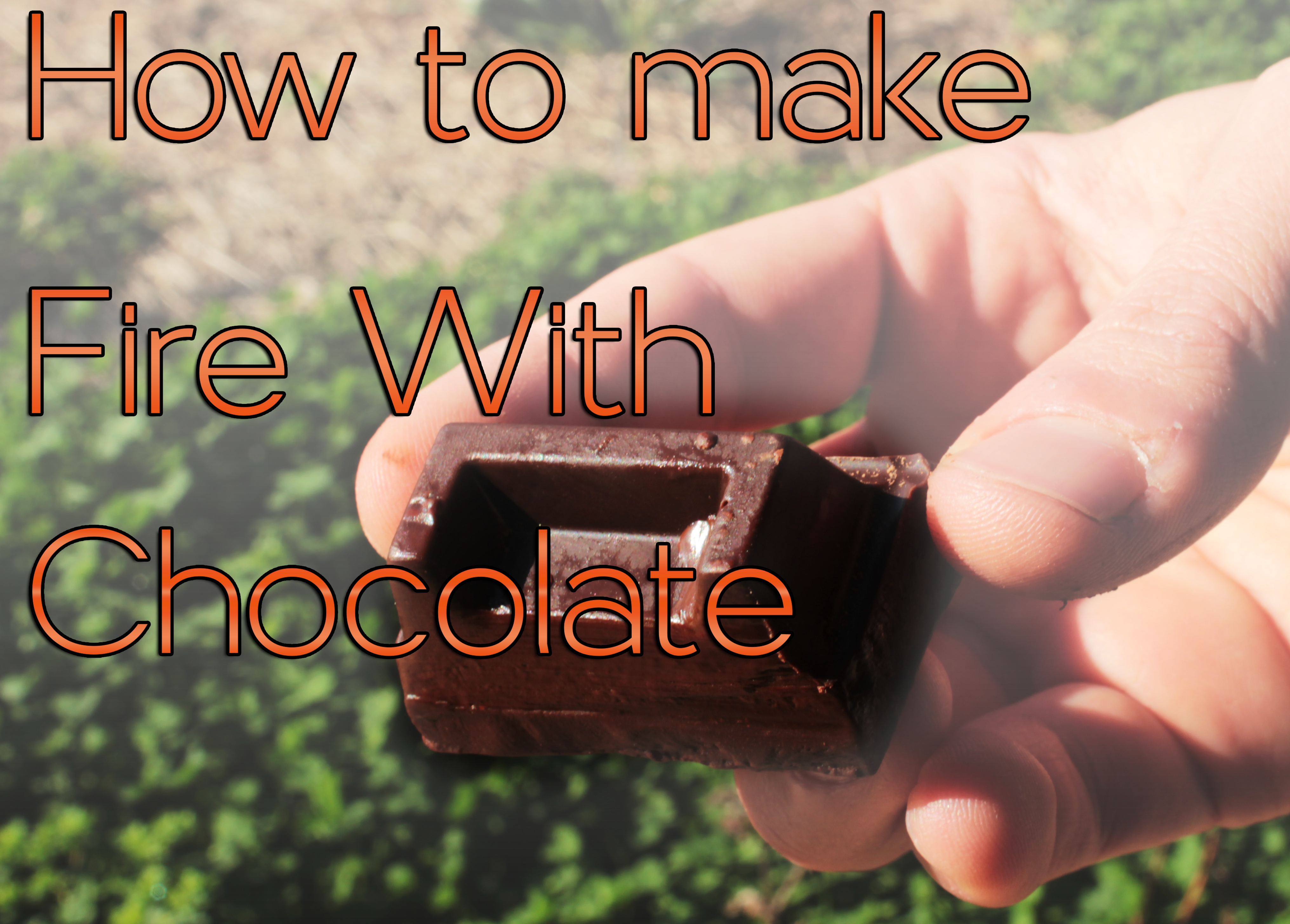 How to Make fire with Chocolate and Can