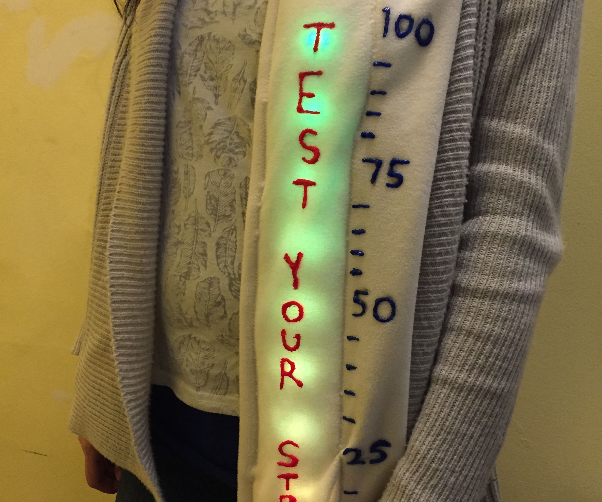 Neopixel Giant Love Meter High Striker Scarf