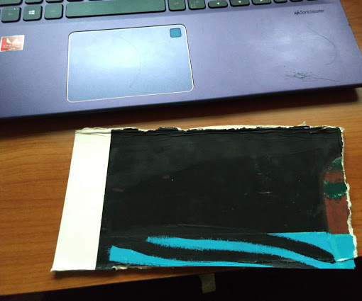 Ballista, What You'll Need: Any Piece of Cardboard, (in My Case I Chose an Old Painting.), Scissors, and a Ruler.