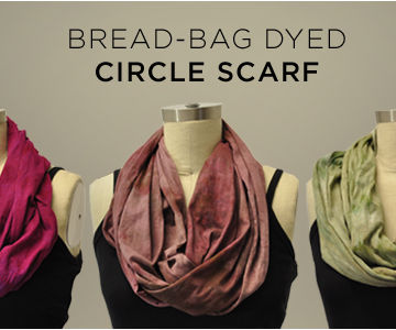 Bread Bag Dyed Circle Scarf