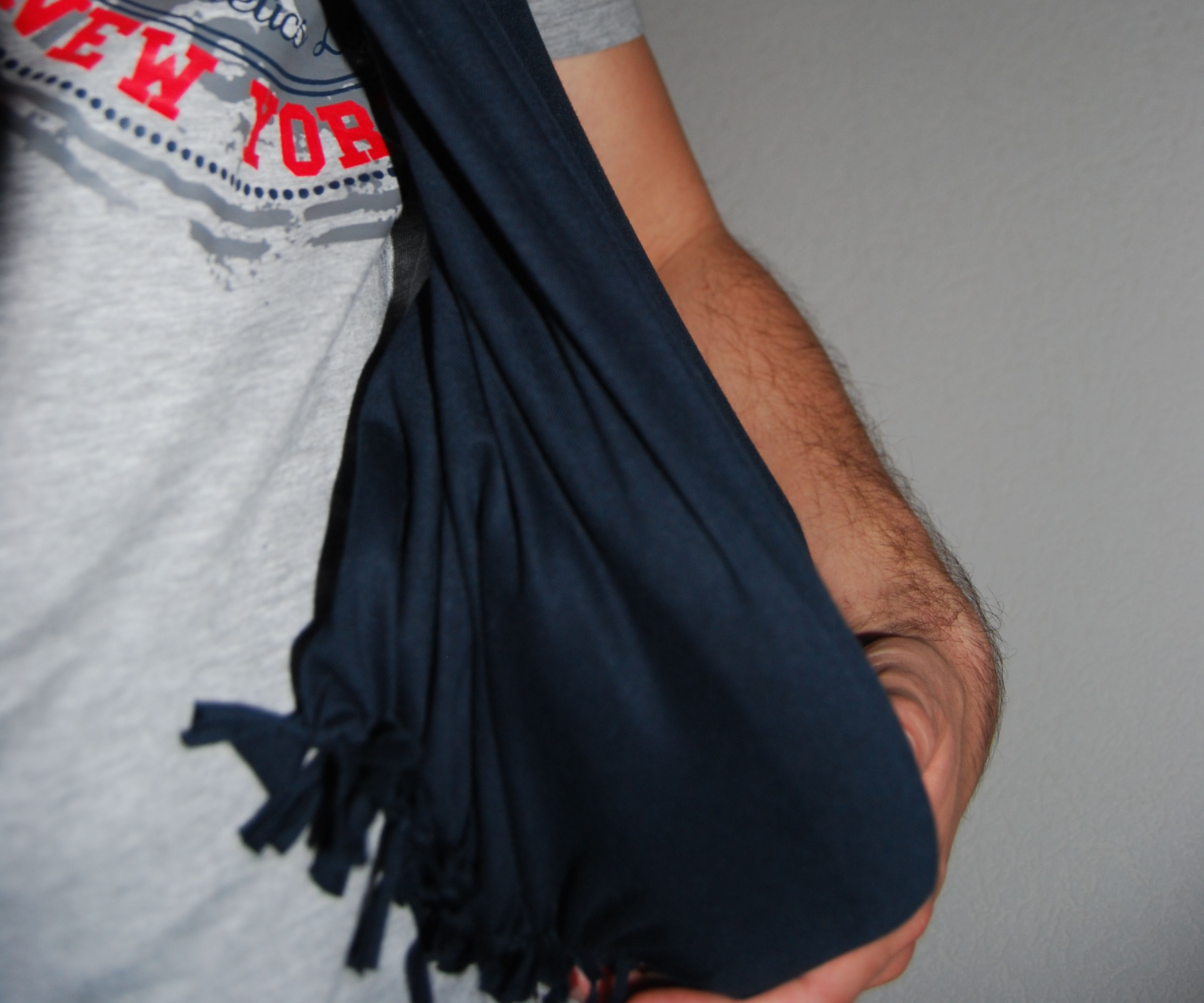 Survival Bag / scarf from a t-shirt