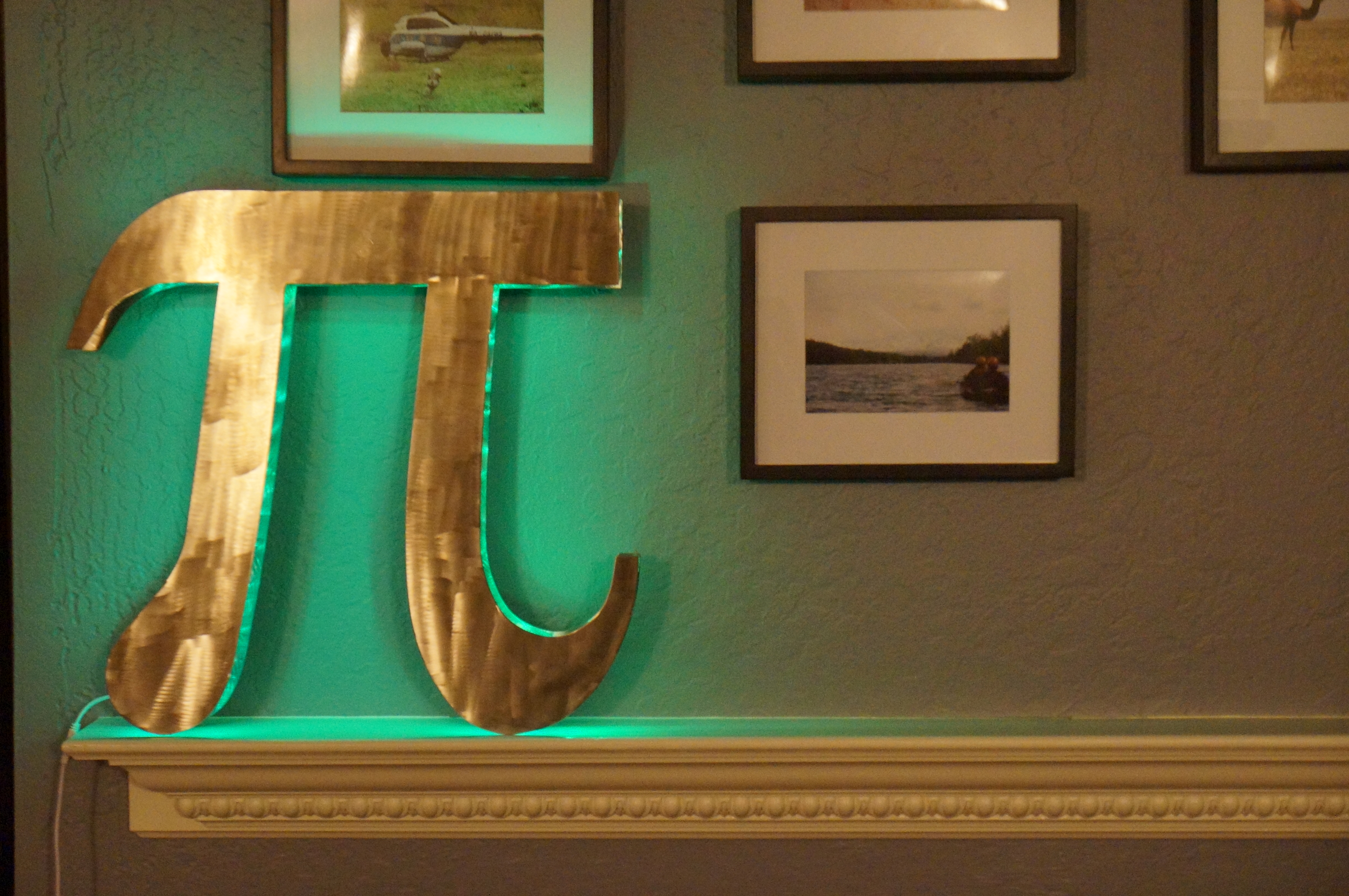 How to Make a Glowing Metal Sign (For Pi Day!)