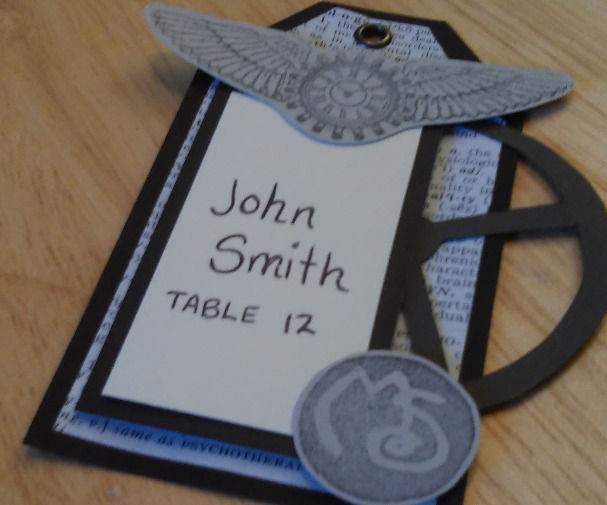 Steampunk Wedding Place Cards