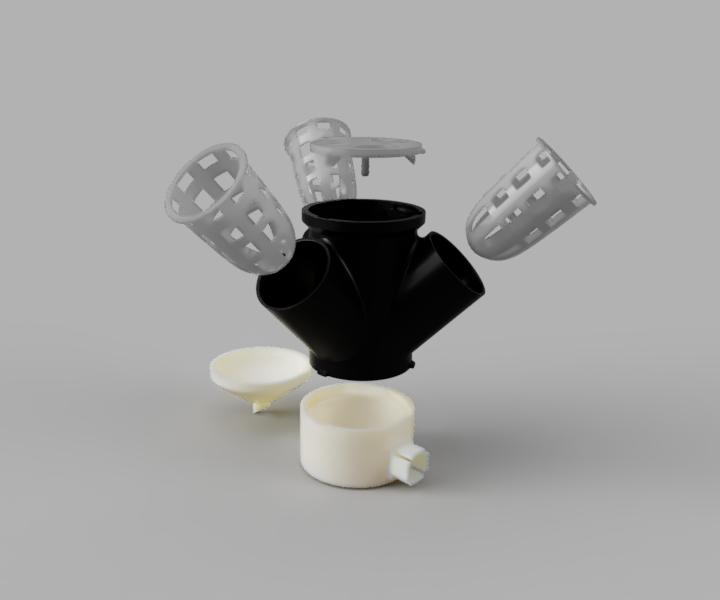 Hydroponic 3D Printed Tower