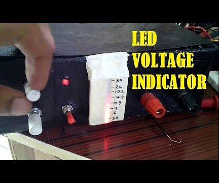 LED voltage range indicator