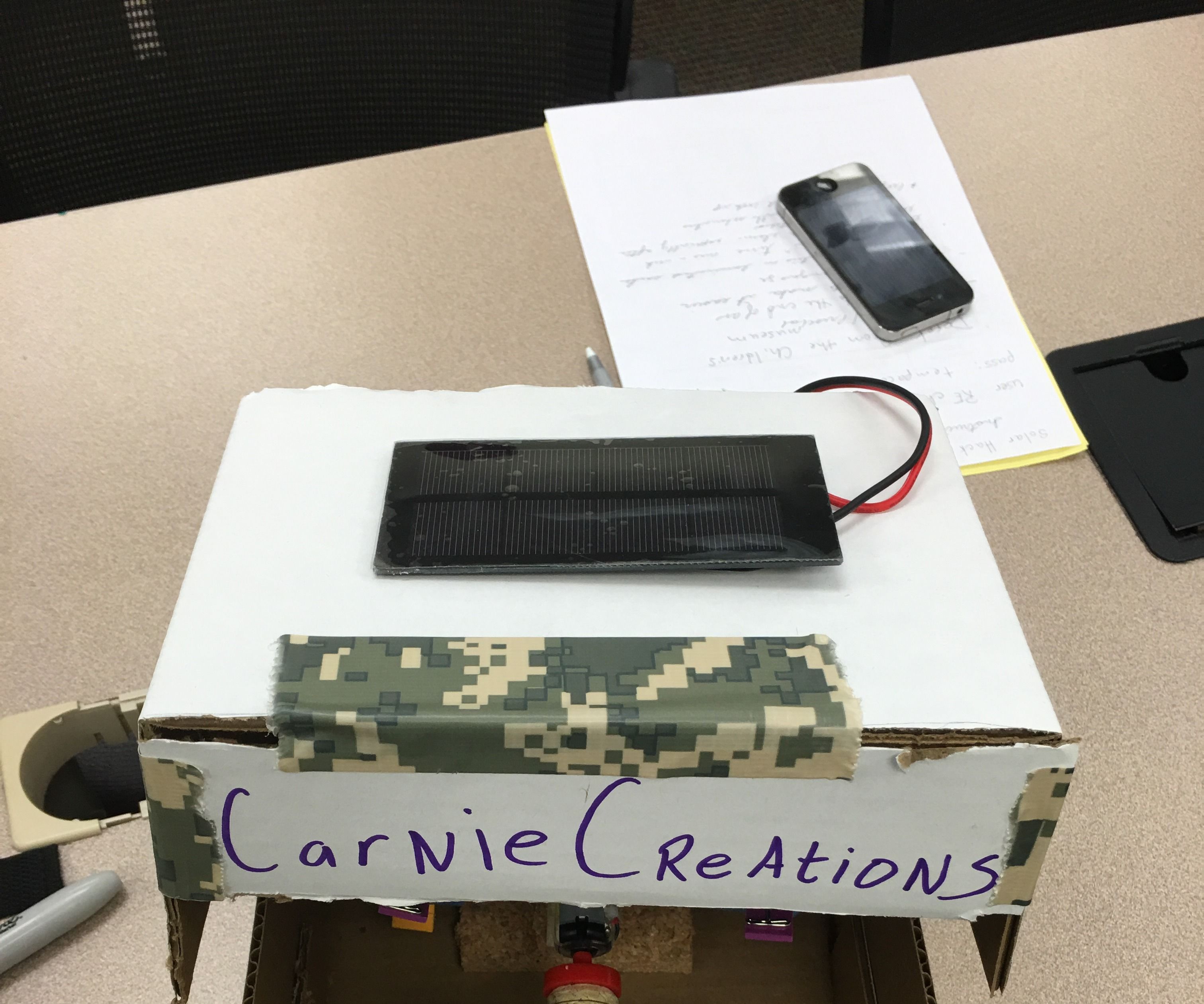 Wind/Solar Powered Carnival Game