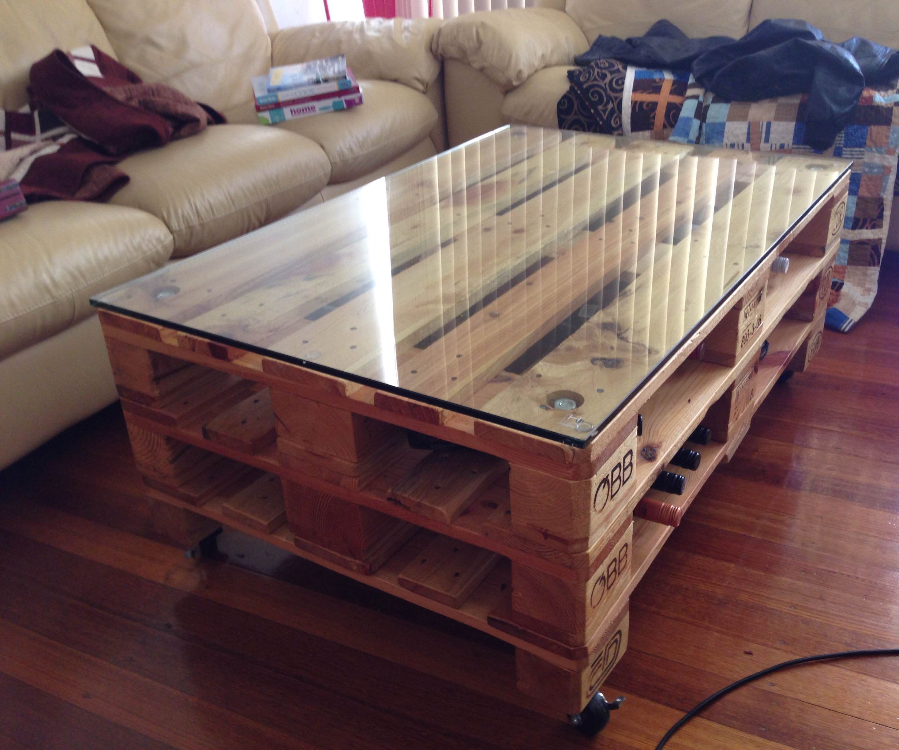 Industrial Style Pallet Coffee Table