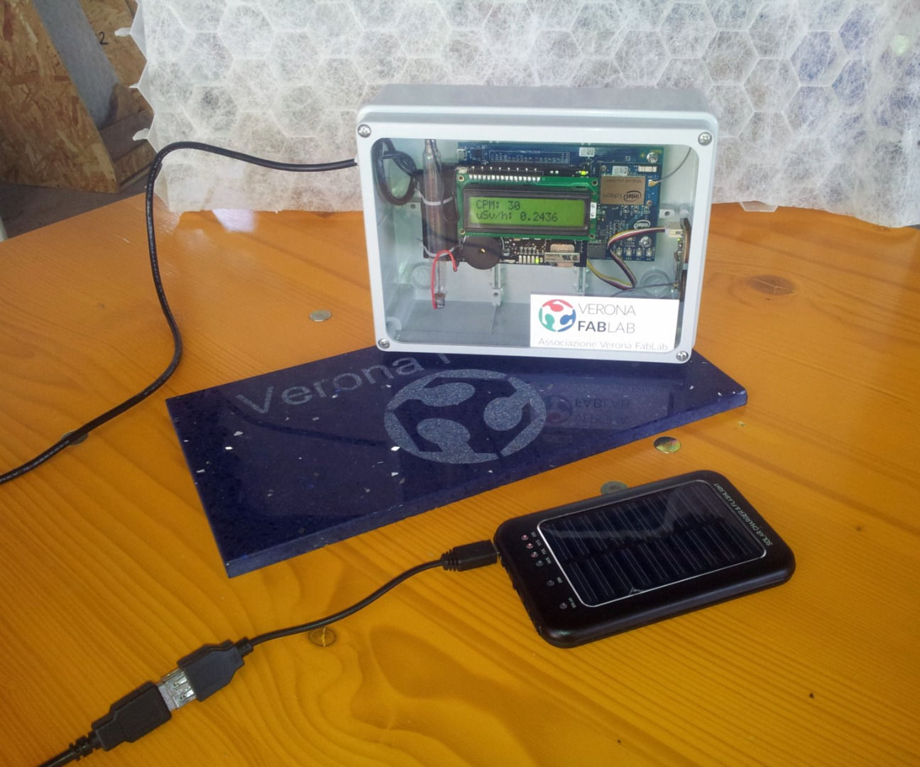 Geiger Backpack with Intel Edison