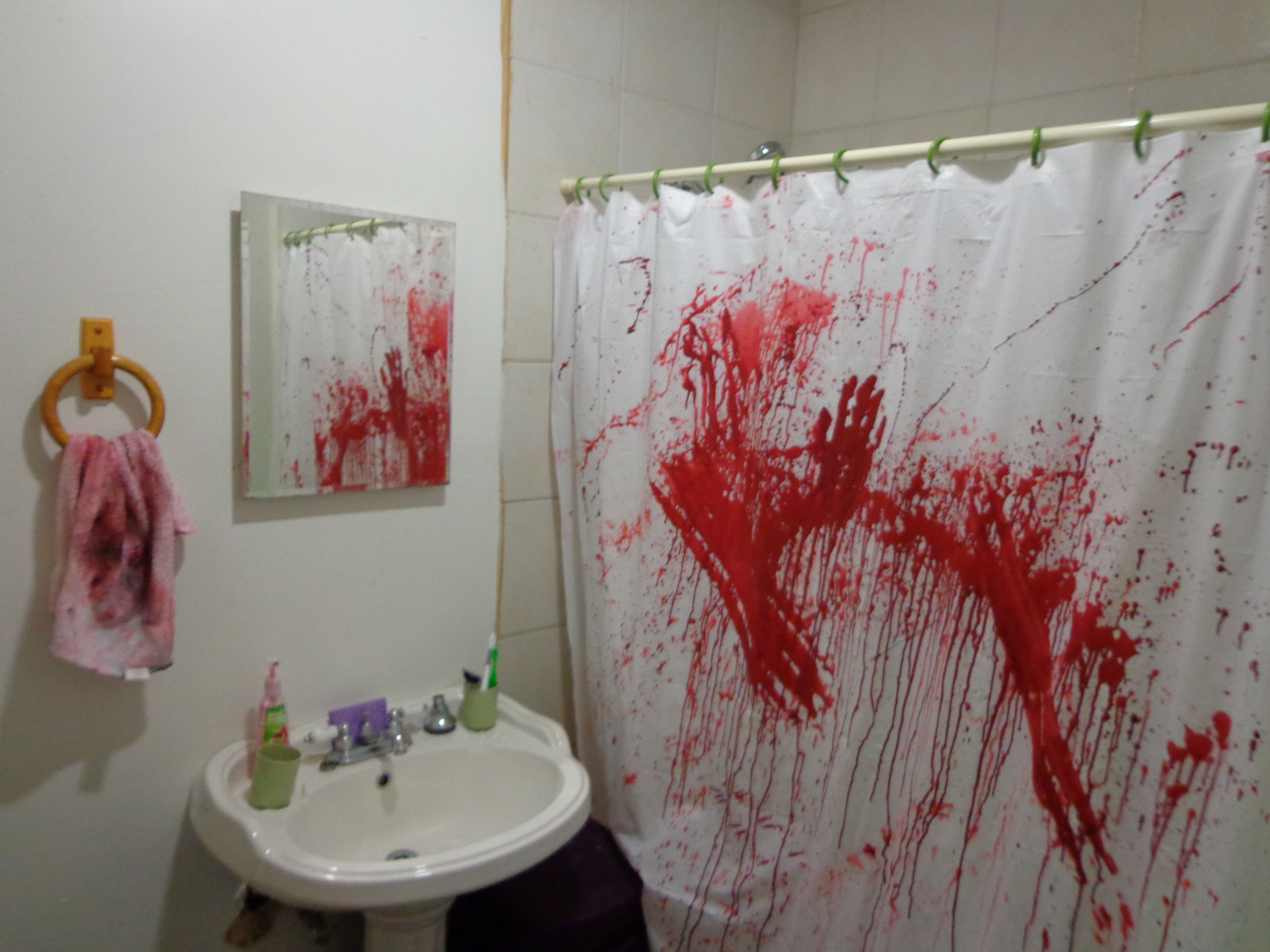 Create a Bathroom Murder Scene