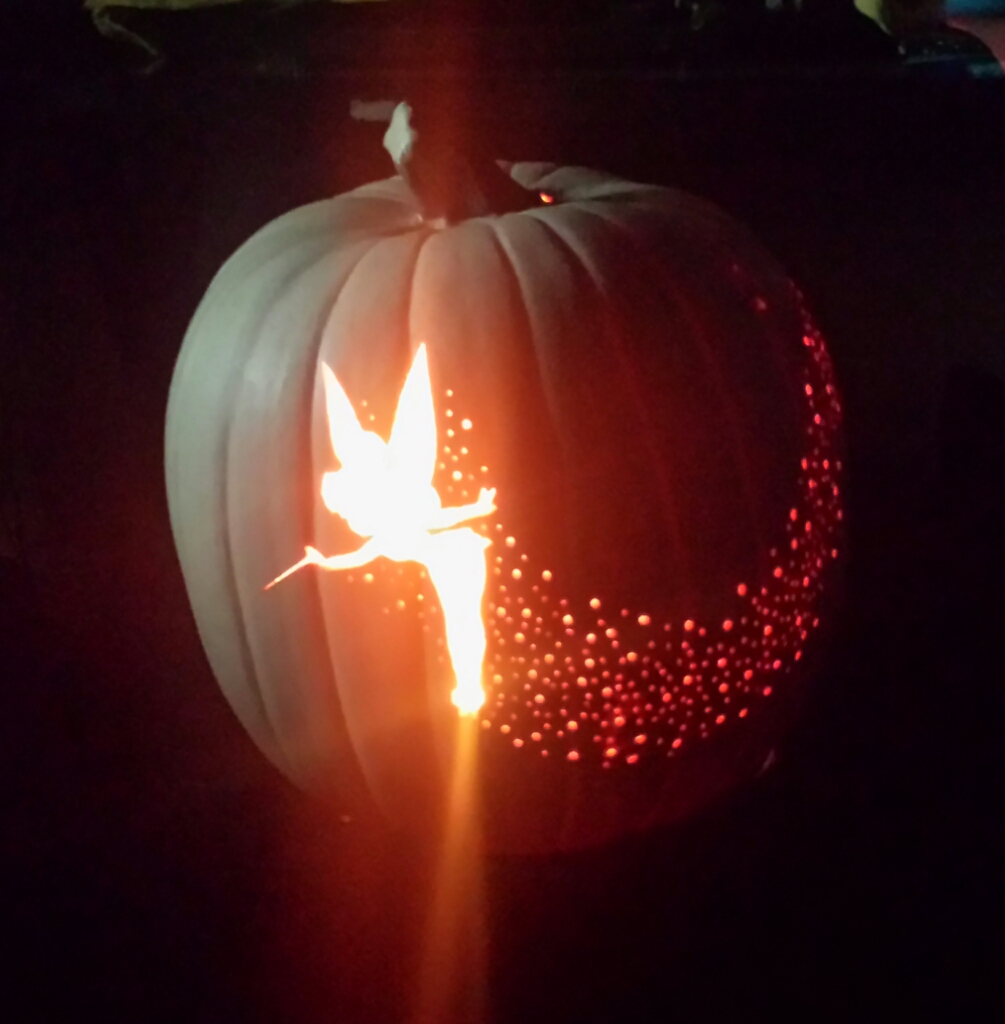 Tinker Bell Pixie Dust Pumpkin Carving