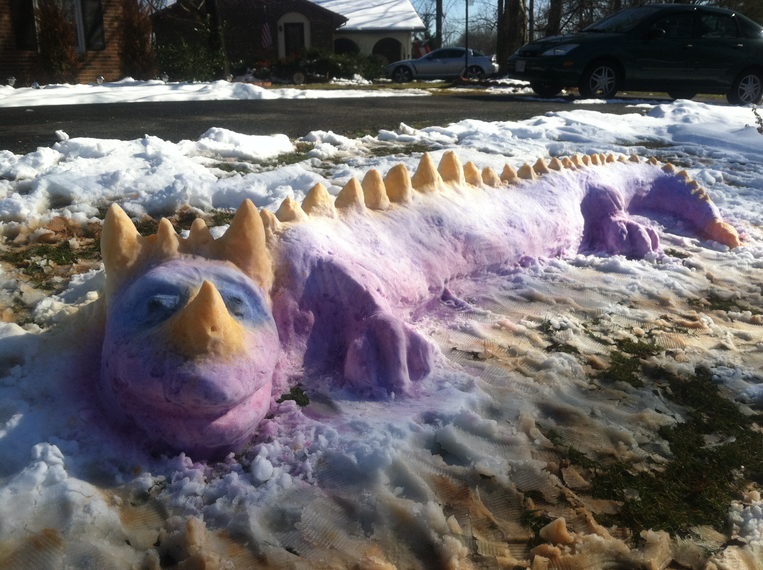 How to Create a Colorful Snow Dragon