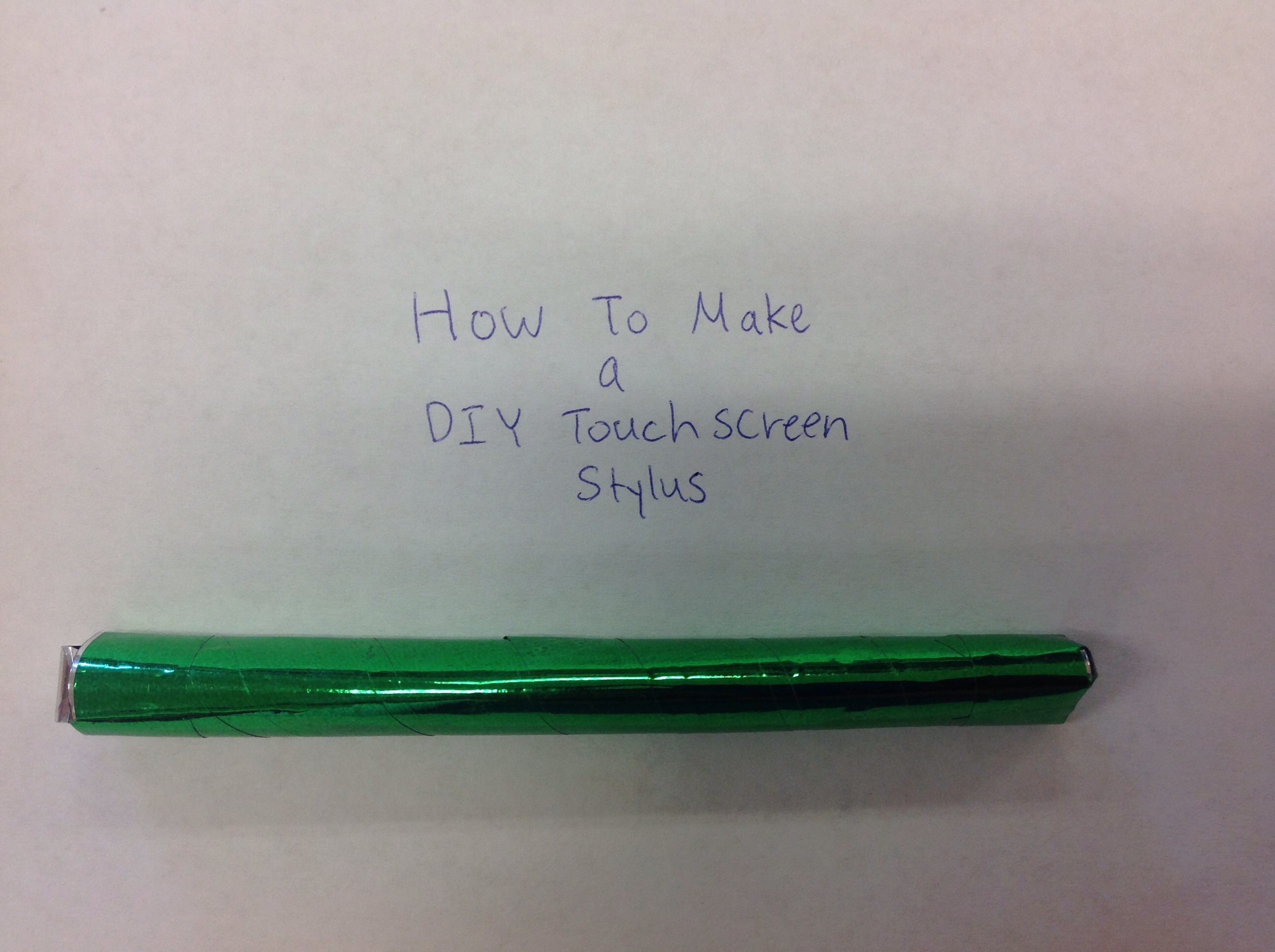 Easy Stylus Made Out Of Trash