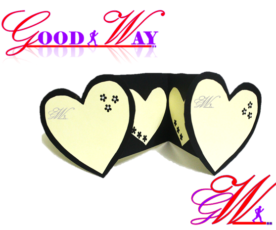  Greeting Card or Invite a Heart-shaped 