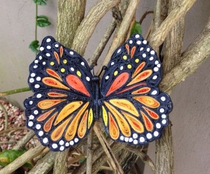 A Beautiful Quilled Butterfly