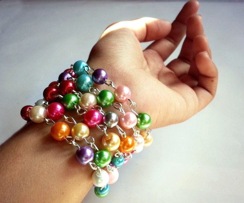 DIY Rosary Beaded Bracelet