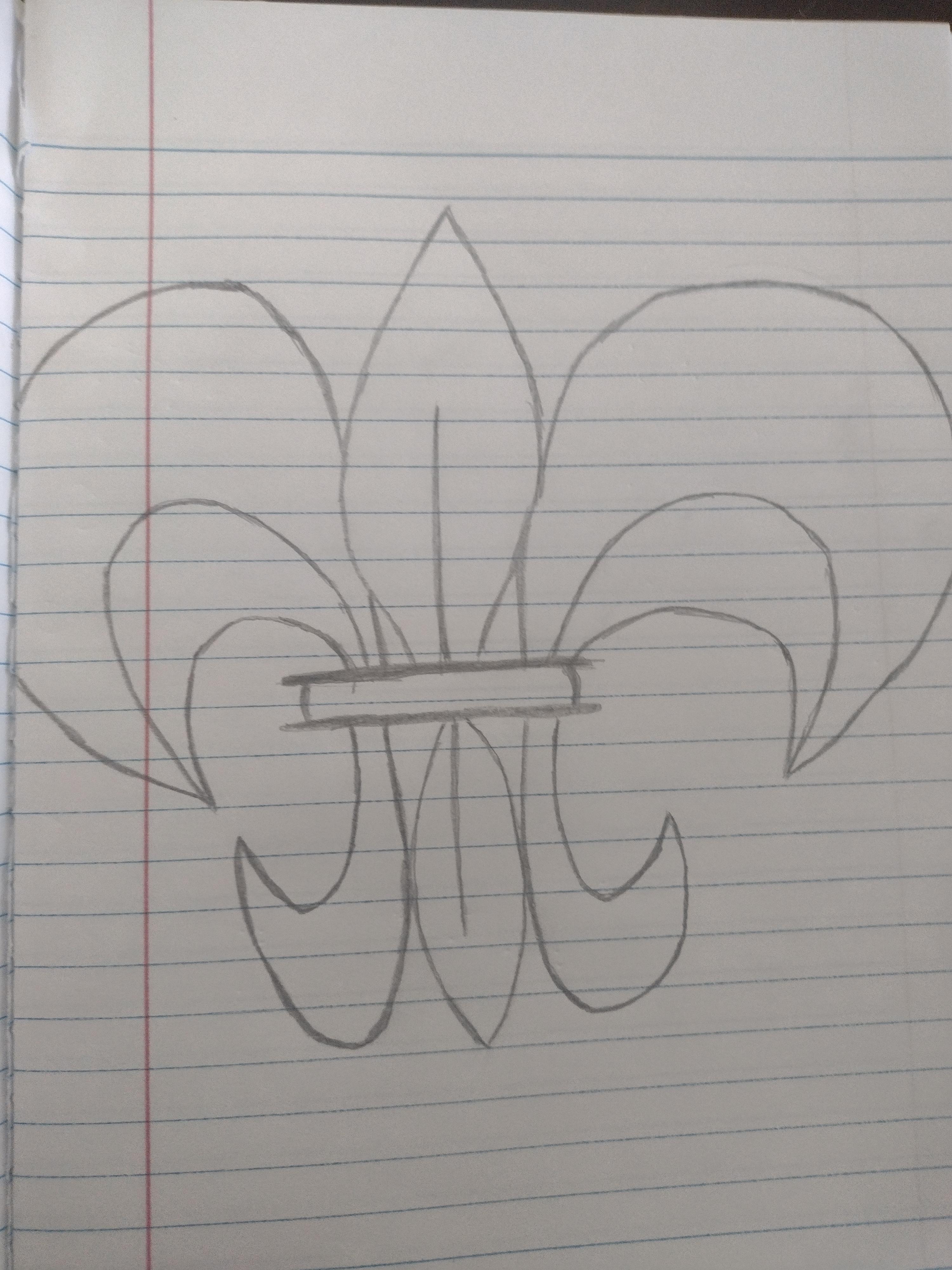 How to Draw a Fleur De Lis