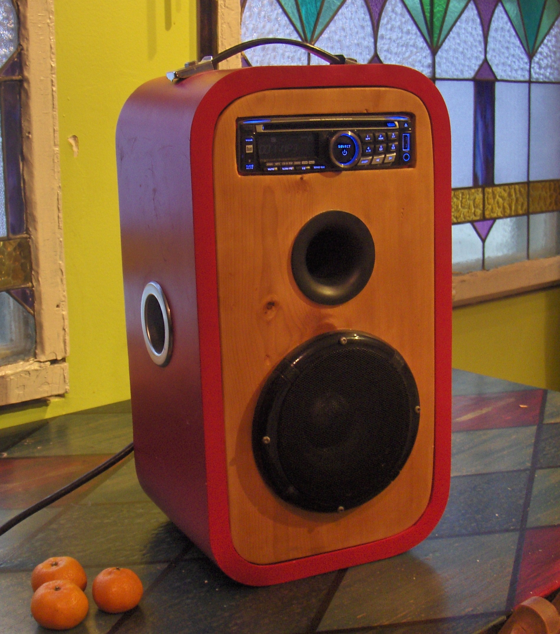 Car stereo PC power supply mod with pizzazz