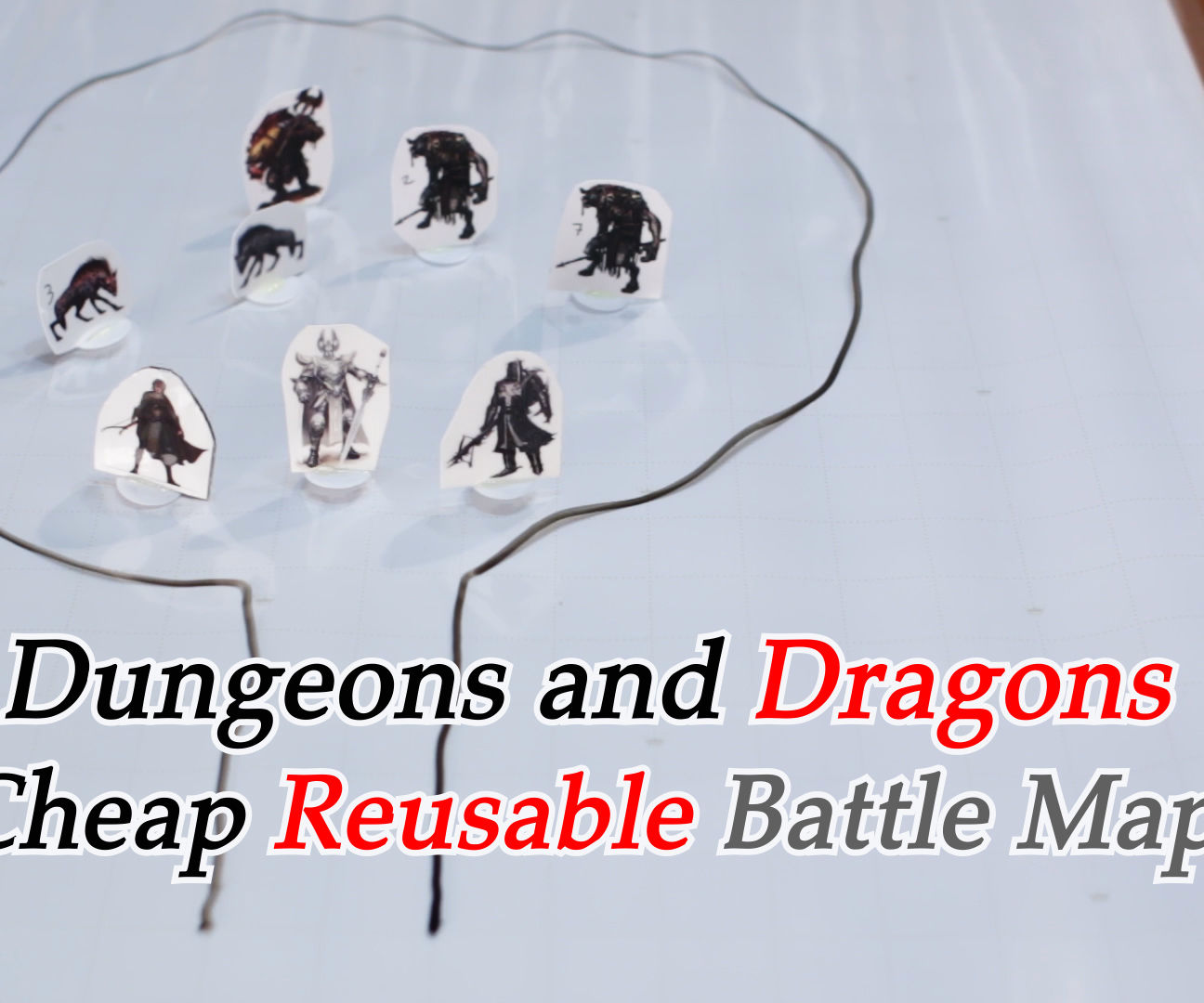 Cheap Reusable Battle Map for D&D, Pathfinder, Etc. 