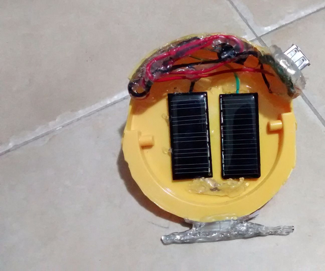 Solar USB Charger from Computer UPS
