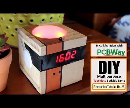 Touchless Multifunctional Bedside Lamp With Digital Clock