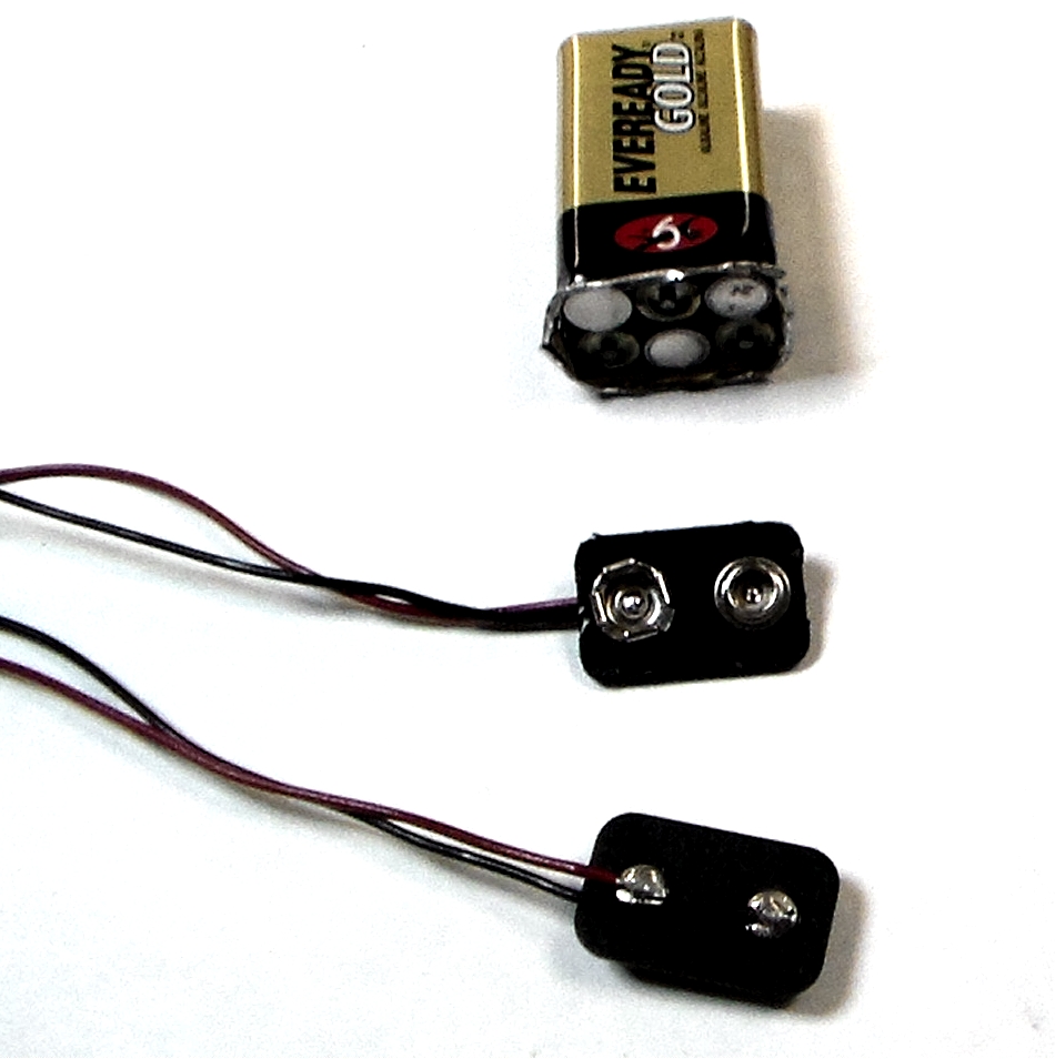 9V Battery Snap Connector from Scrap