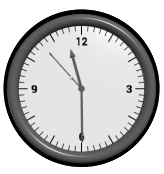 A Real Time Clock in Vpython - by Mannat Kaur, Sophomore in High School