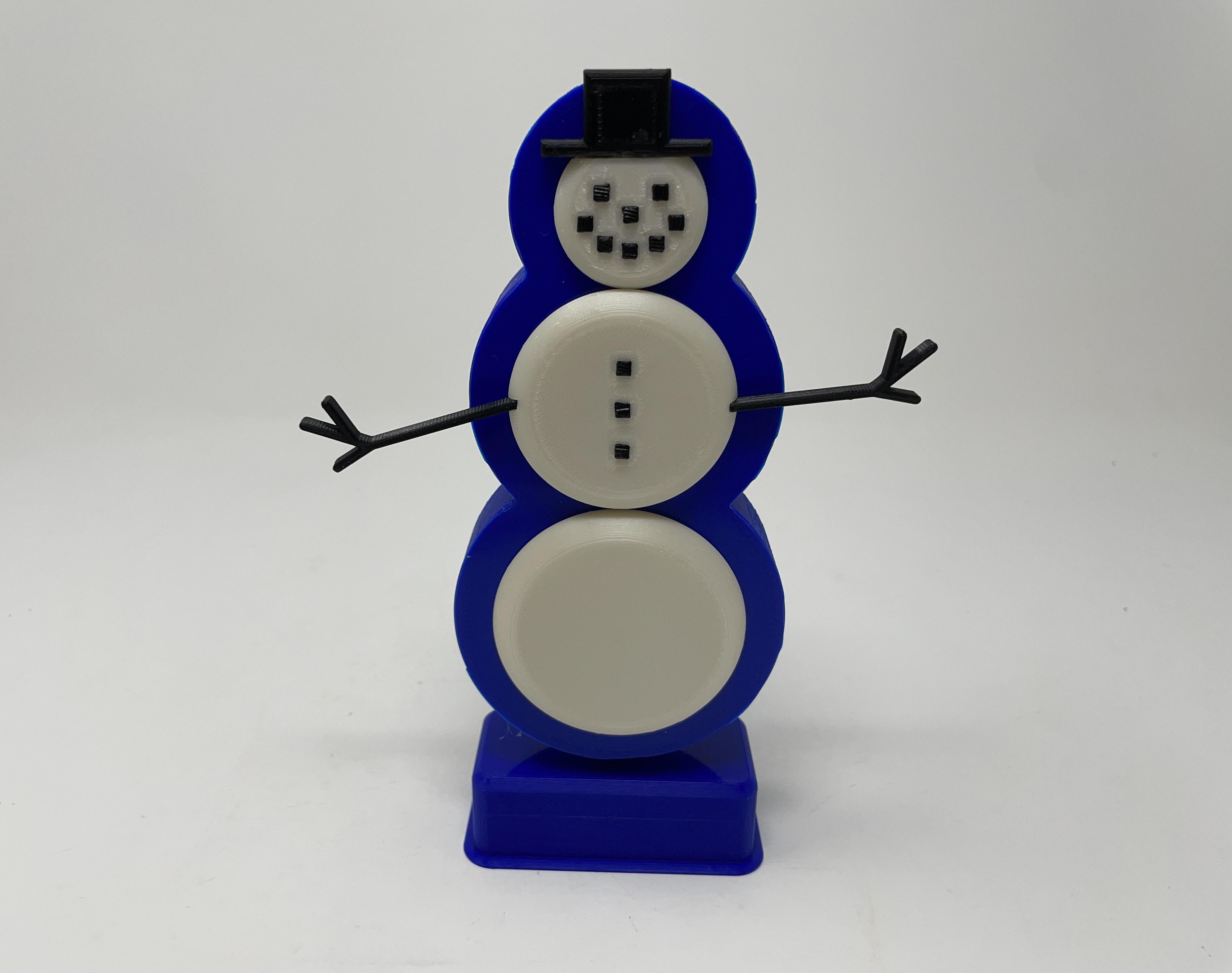 A 3D Printed Dancing Snowman