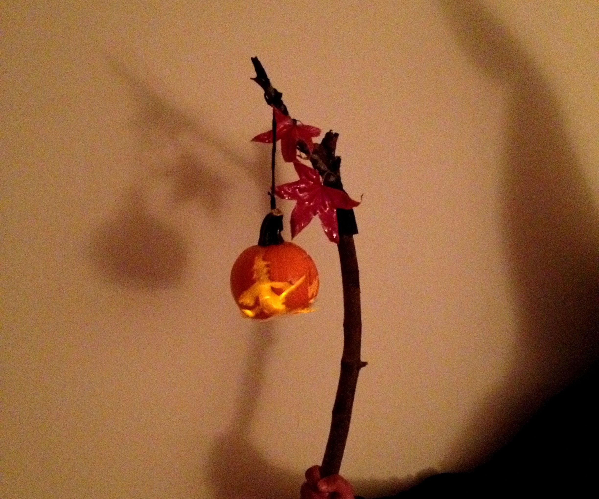 Wicked Witch Pumpkin Lantern Staff