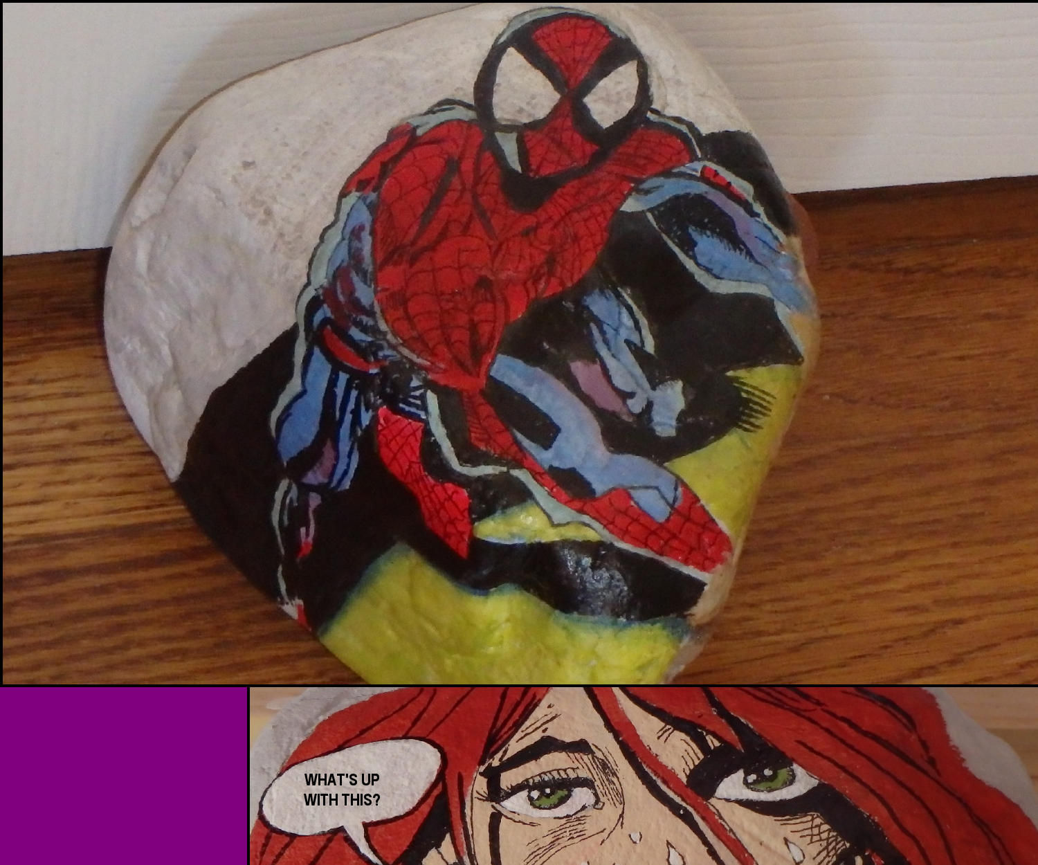 How to Paint Comic Characters on Rocks