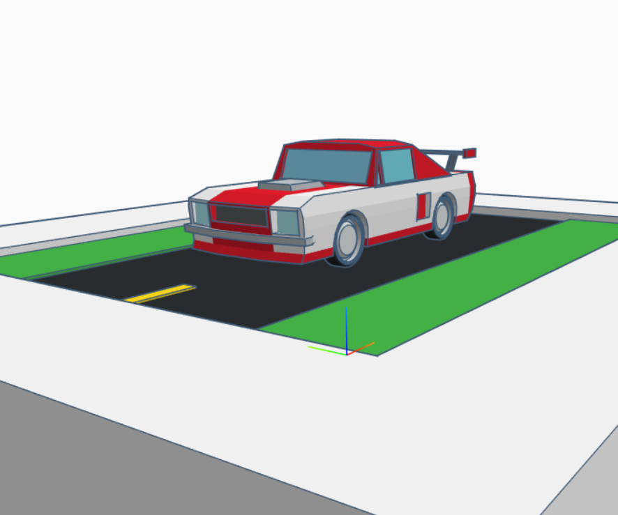 Driving (Classic) Mustang - Tinkercad Codeblocks