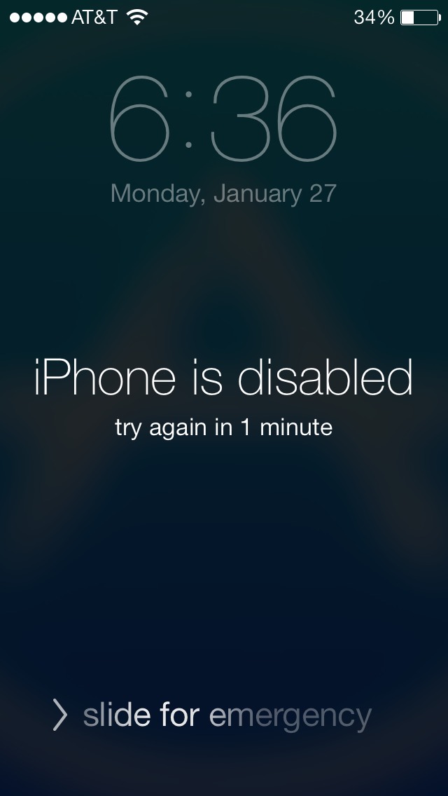 How To Reset Your IPhone When It Is Locked For A While