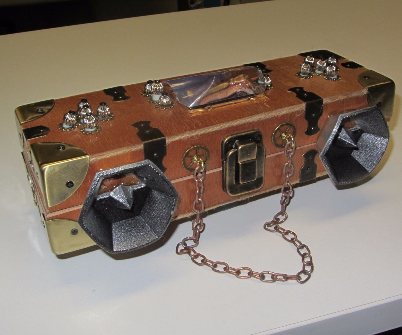 Steampunk Portable Game Box for the Victorian Soul