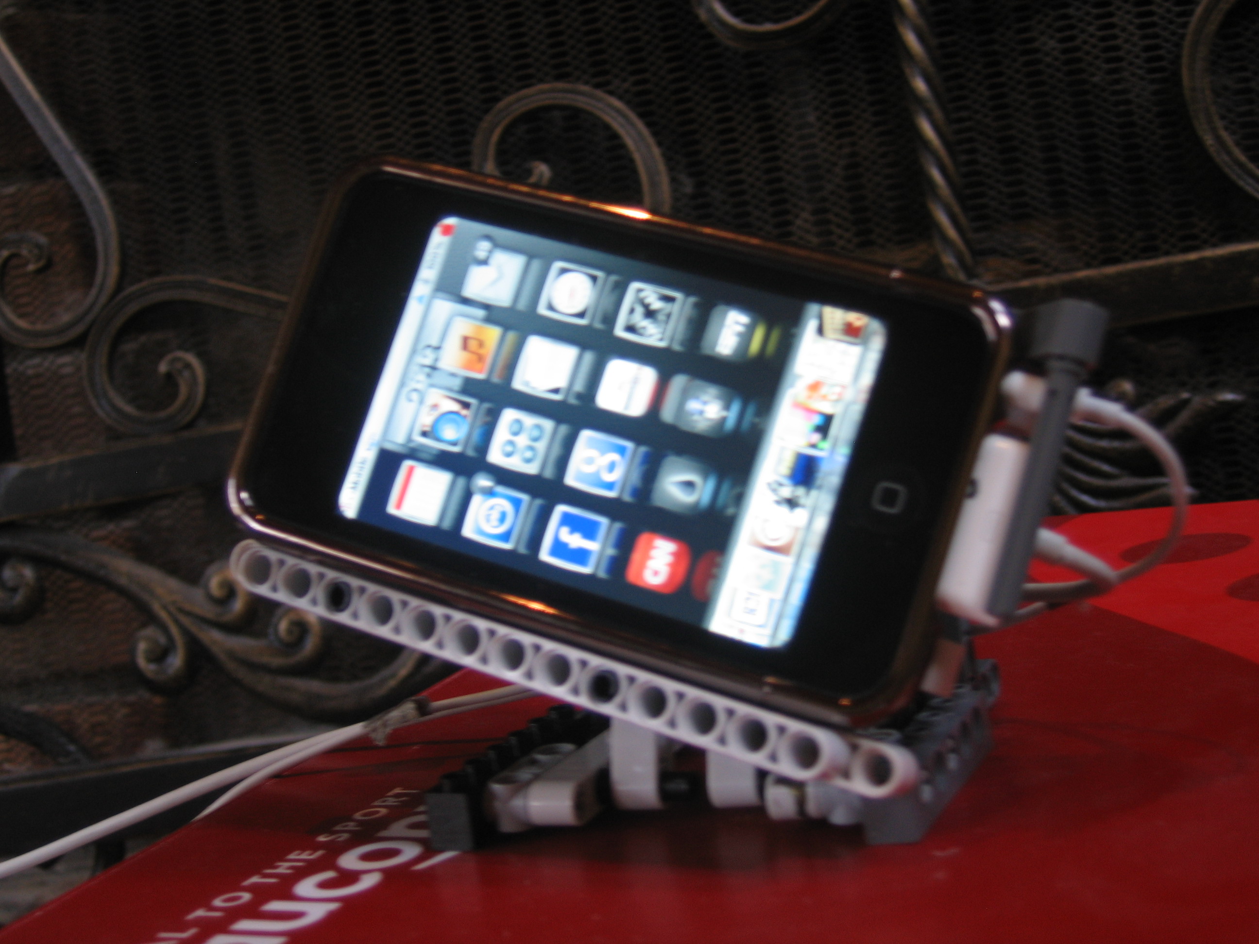 Elegant IPod lego stand