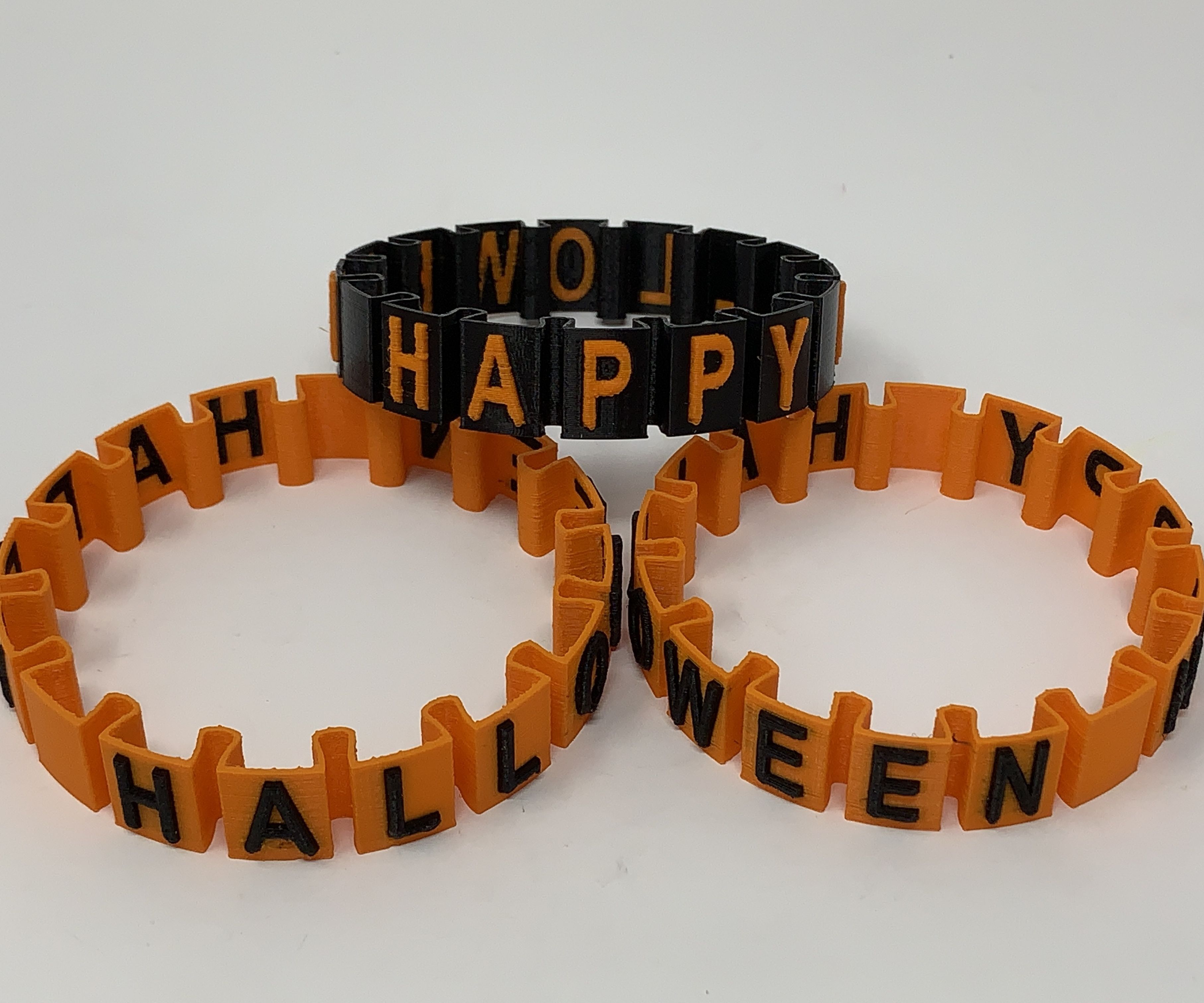 Happy Halloween "Somewhat Stretchy" Bracelet.