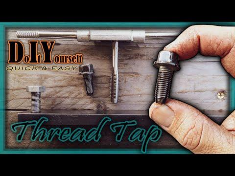 How to make a Thread Tap - How to easily tap a thread - DIY Thread Tap - Putting a tread into metal.