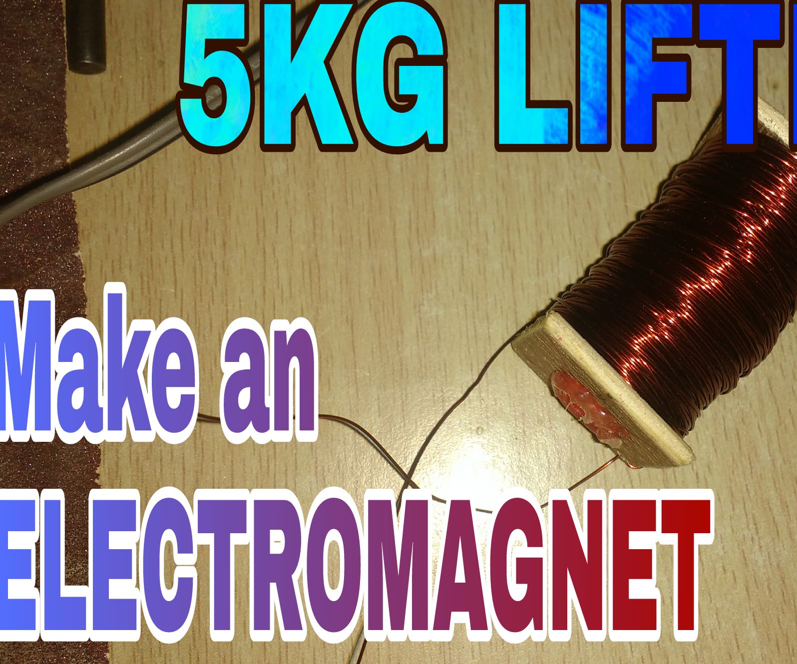 POWERFUL ELECTROMAGNET (5KG LIFTING)