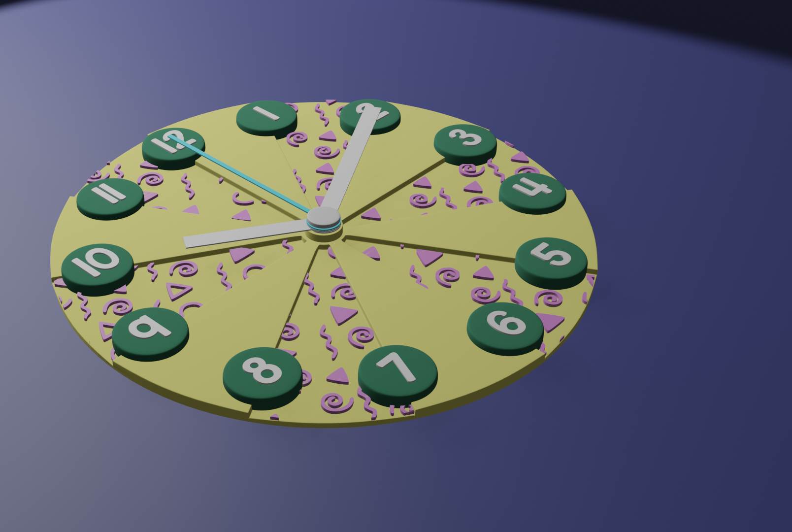 3d Printed Clock Design - Using Blender