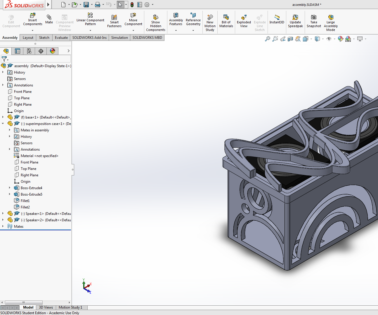 Superimposition Speaker Case