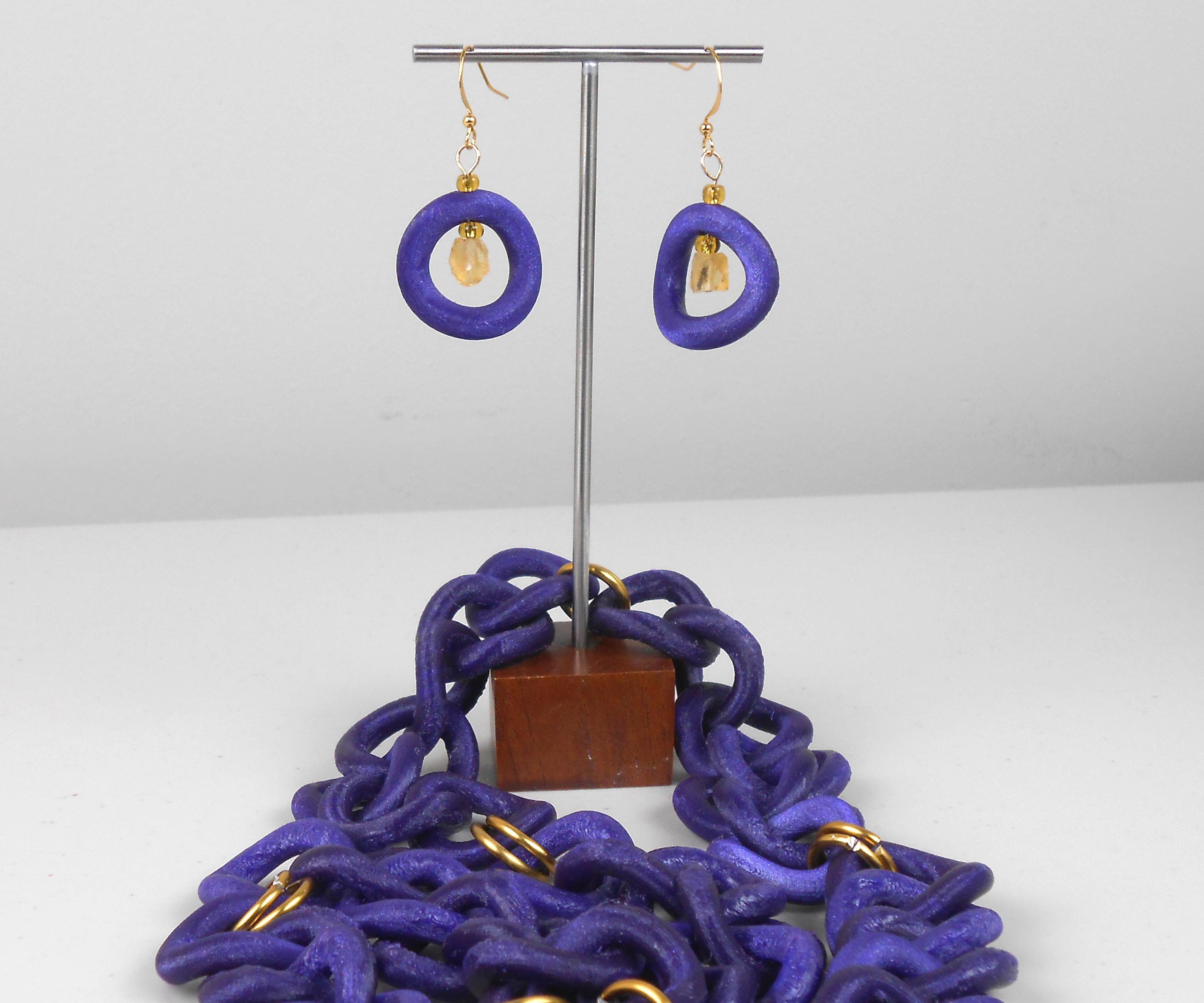 3D Printed Earrings & Necklace 