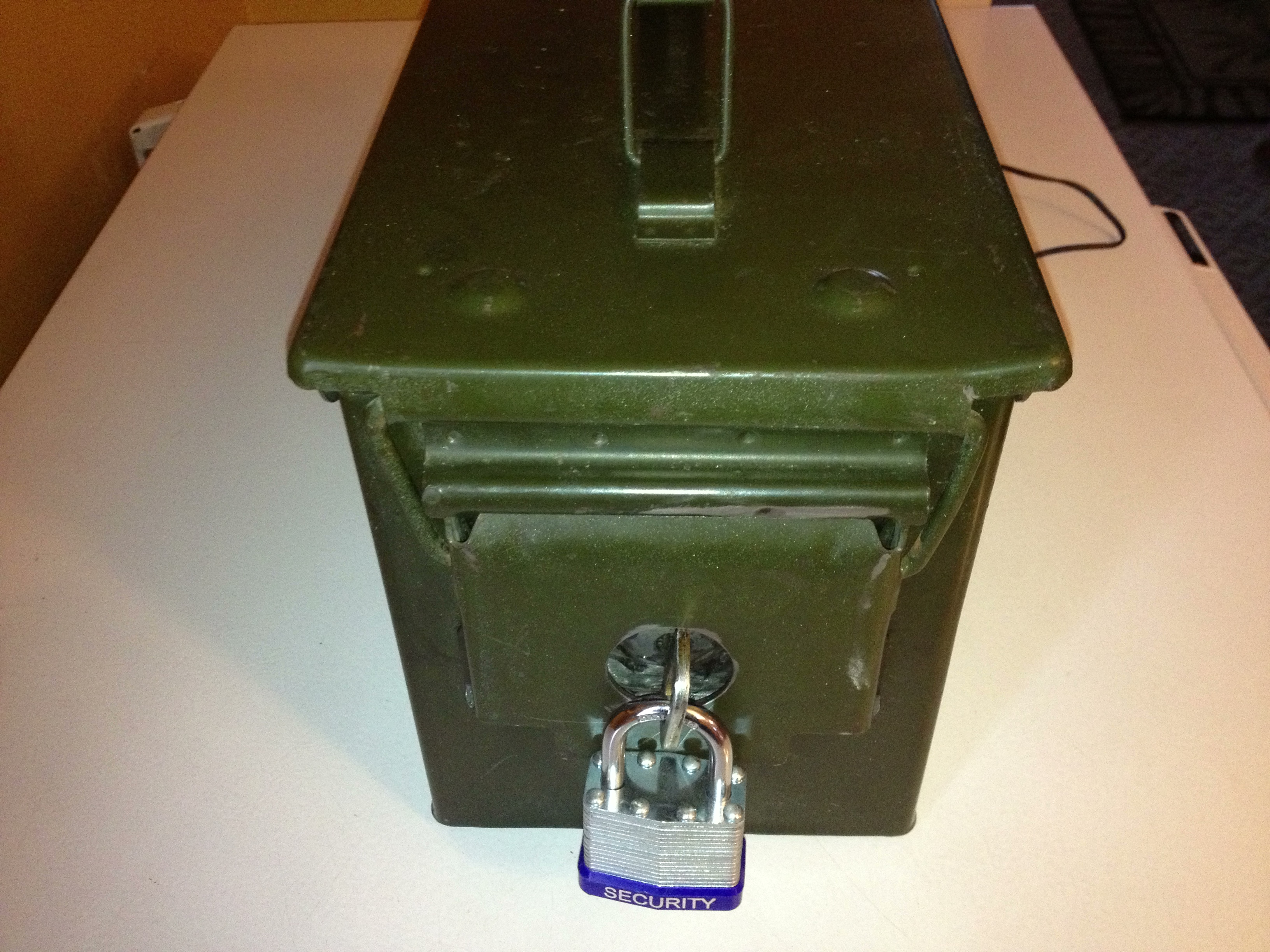 Secure wifi lock box timer