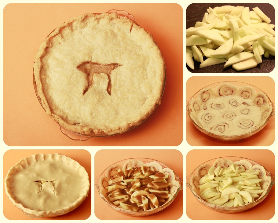 Apple Pie with Cinnamon Roll Crust