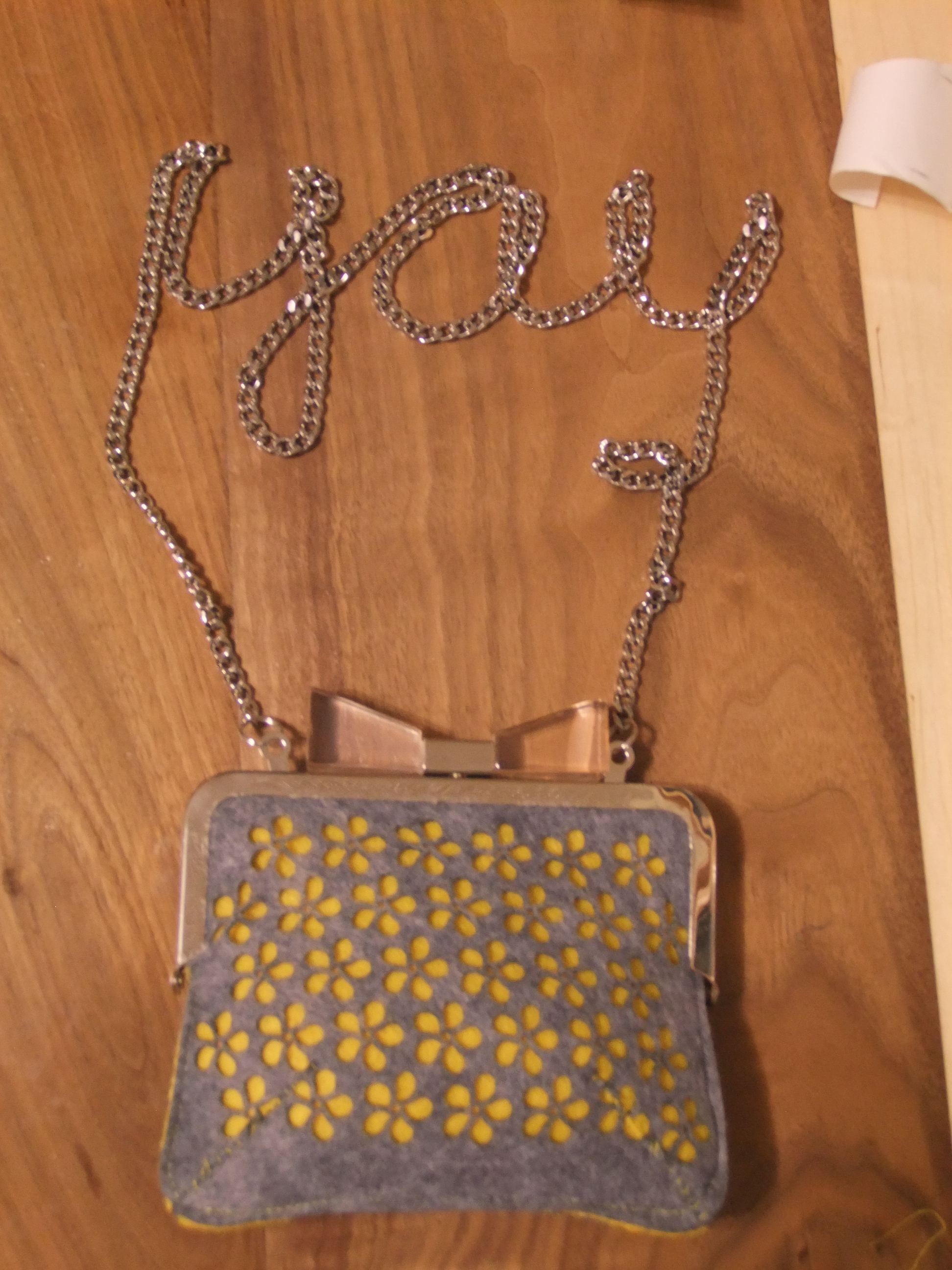 Felt Frame Purse with Laser Cut Detail